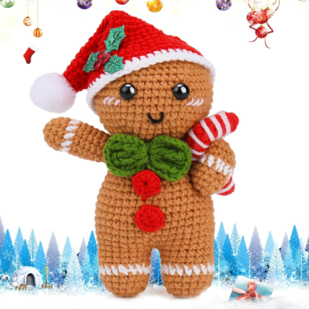 Omino Pan di Zenzero – Kit Uncinetto Natalizio